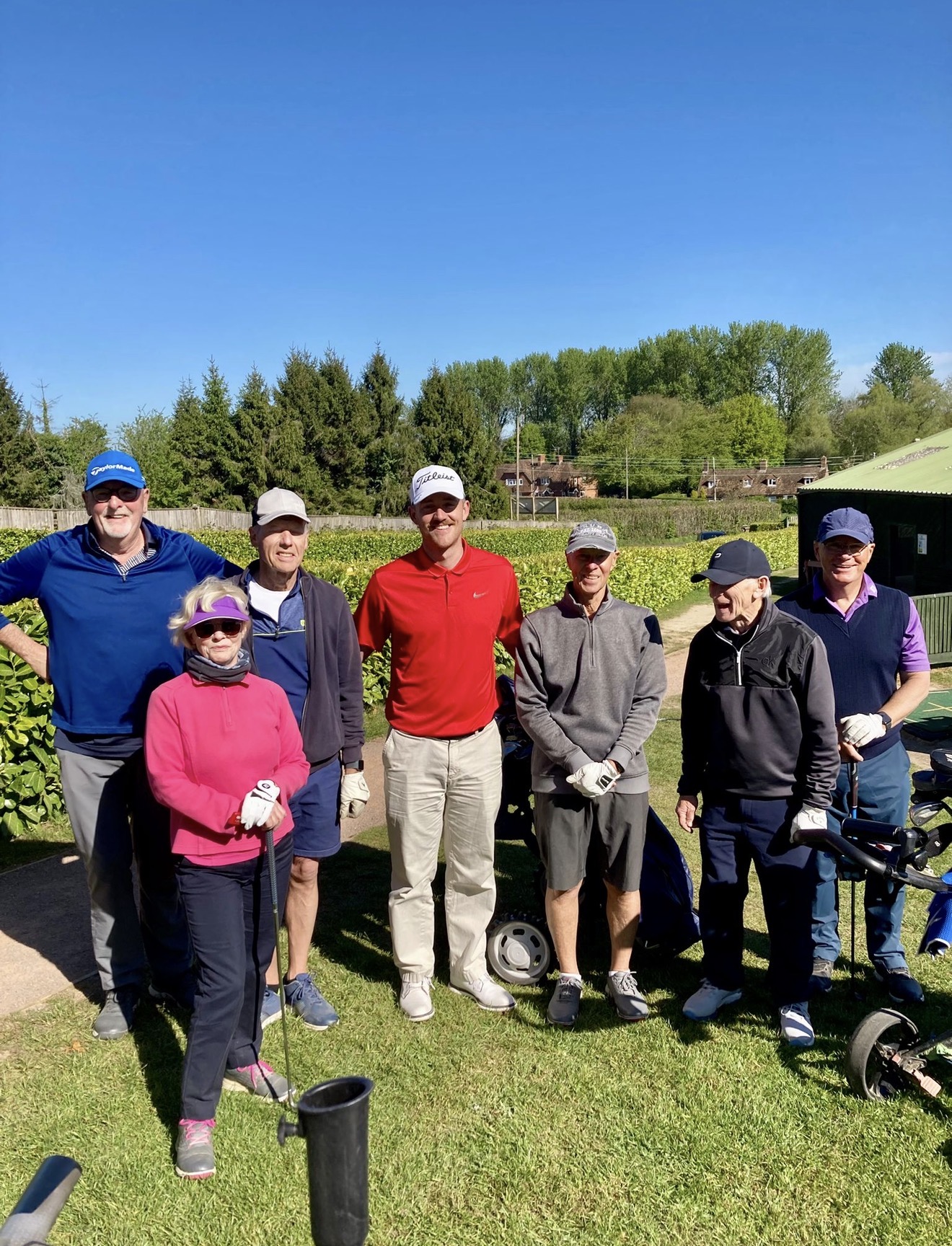 Group coaching session at Rustington Golf Centre